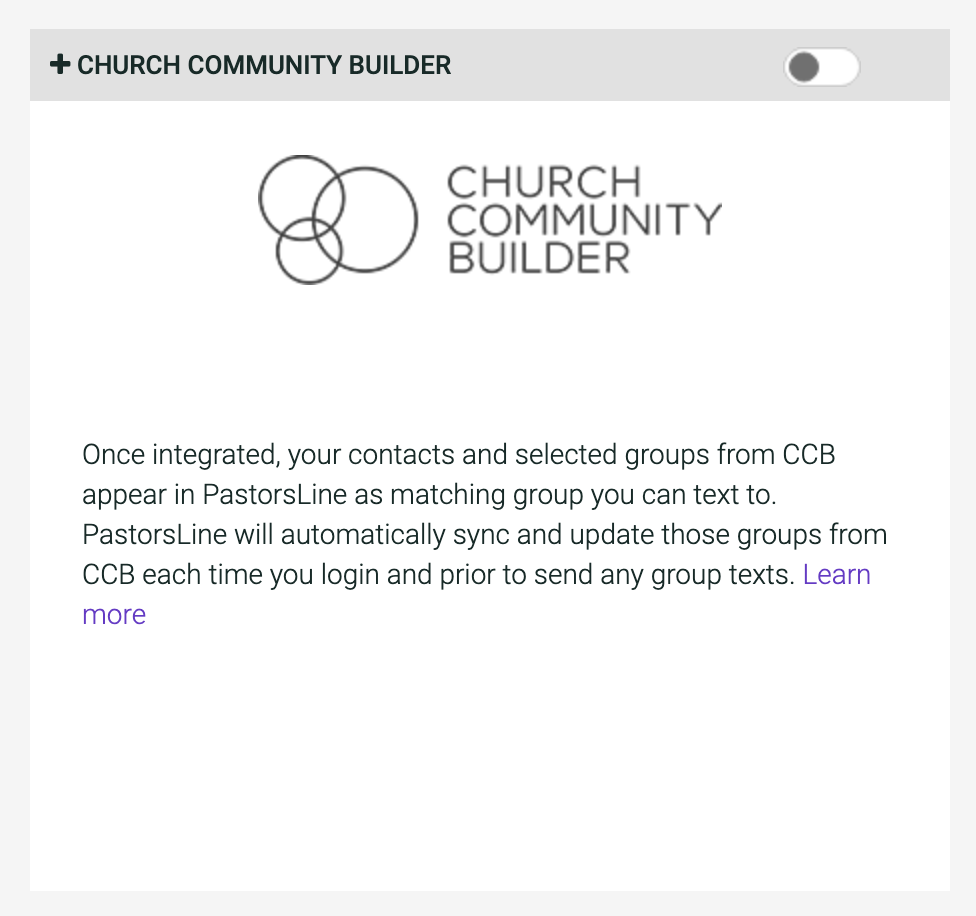 CCB Integration 2