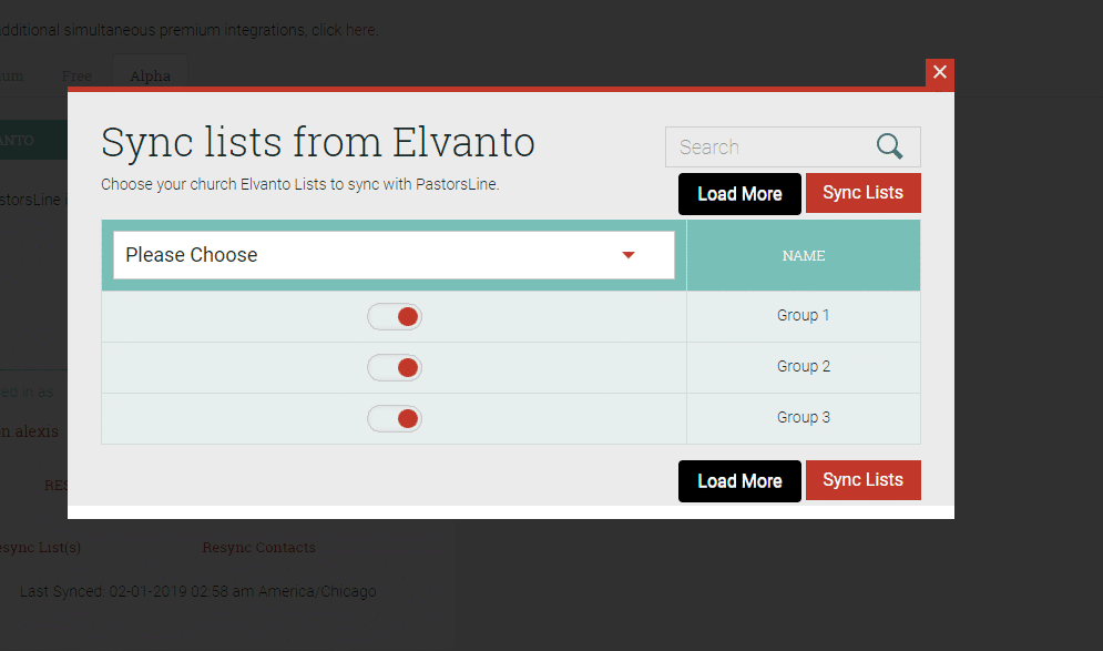 Tithely ChMS (Elvanto) Integration