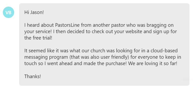 It seemed like it was what our church was looking for in a cloud-based messaging program (that was also user friendly) for everyone to keep in touch so I went ahead and made the purchase! We are loving it so far!